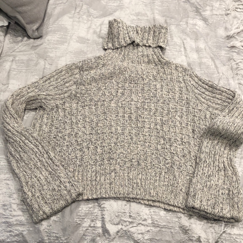 Free People Turtleneck Crop Sweater